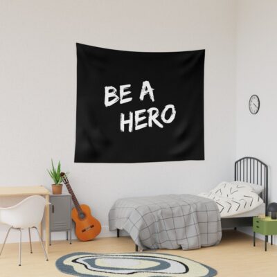Be A Hero Vintage Tapestry
